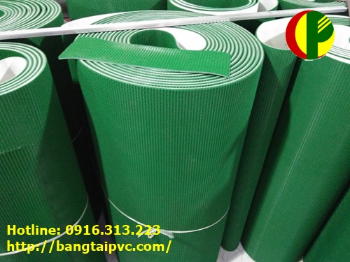 Băng tải PVC xanh nhám dày 3mm