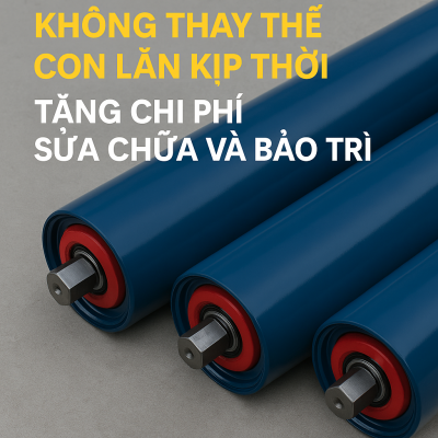 Không Thay Thế Con Lăn Kịp Thời – Tăng Chi Phí Sửa Chữa Và Bảo Trì Cho Doanh Nghiệp