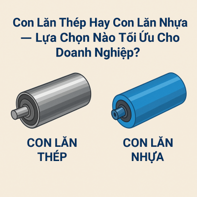 Con Lăn Thép Hay Con Lăn Nhựa – Lựa Chọn Nào Tối Ưu Cho Doanh Nghiệp?