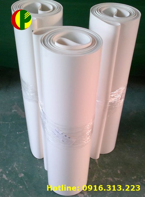 Băng tải PVC trắng dày 3mm sản phẩm chất lượng cao