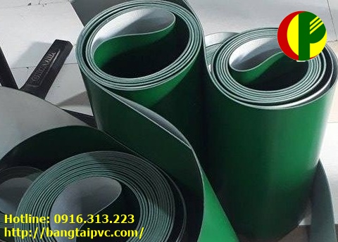 Băng tải pvc xanh trơn dày 3mm