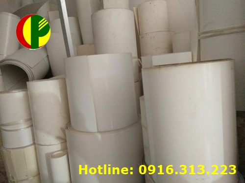 Băng tải PVC trắng trơn dày 2mm