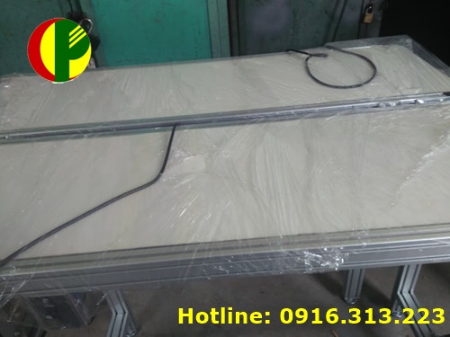 Khung băng tải pvc nhôm định hình tải bánh kẹo