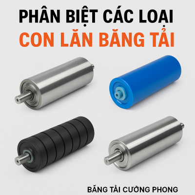 Phân Biệt Các Loại Con Lăn Băng Tải Phổ Biến Trên Thị Trường Hiện Nay
