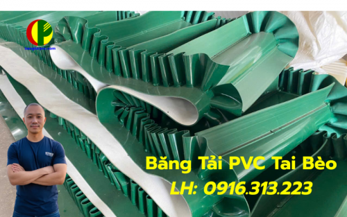 BĂNG TẢI PVC TAI BÈO – GIẢI PHÁP VẬN CHUYỂN HIỆU QUẢ CHO NGUYÊN LIỆU RỜI